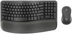 Logitech Wave Keys MK670 Wireless Ergonomic Keyboard Mouse Combo - Graphite by Unknown