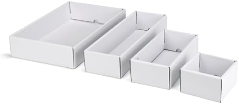 30 PCS Multisizes White Cardboard Drawer Organizers - Image 5