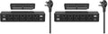 40W Under Desk Power Strip Mountable,20W USB-C Fast Charging Flat Plug Power Strip Surge Protector 1200J,9 in 1 Desk Outlet,5 Outlets,2 USB-C,2 USB-A,10FT Extension Cord Black (Pack of 2) by ANNQUAN