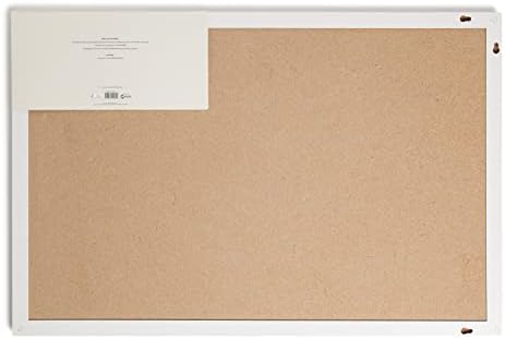 U Brands Farmhouse White Frame, 20 x 30 in, Linen Pin Bulletin Board - Image 6