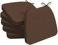 AAAAAcessories Chair Cushions for Dining Chairs, 17 x 16 x 2 in, Set of 6 by AAAAAcessories
