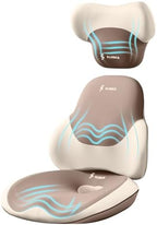 FLORICH Seat Cushion and Lumbar Support Pillow for Office Chair Car Neck Headrest Pillow Memory Foam Seat Pads Pressure Relief Back Cushion and Carseat Pads(Brown) by FLORICH