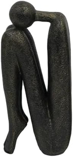 Thinker Decorative Bookends for Shelves, 1 Pair Heavy-Duty Book Ends Holder, Resin Book Stopper for Office Home Living Room Decor - Image 6