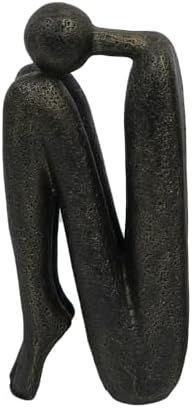 Thinker Decorative Bookends for Shelves, 1 Pair Heavy-Duty Book Ends Holder, Resin Book Stopper for Office Home Living Room Decor - Image 6