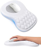 Ergonomic Mouse Pad with Sloped Memory Foam Wrist Rest by PVIPCZ