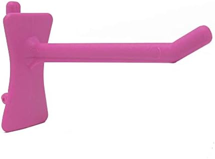 PegPro® 2" Hooks Kit for Standard “Wood Fiber” pegboard – Durable Plastic Pegboard Hooks - for Garage, Kitchen, Craft Room, and More (2" Hook - 24 Pack, Pink) by PegPro%C2%AE