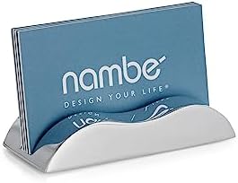 nambe Wave Business Card Holder by Unknown