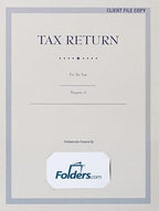 LUXPaper 9" x 12" Tax Return Folders | Two Pocket | Front Card Slit | Natural | 80lb. Cover | 25 Qty - Image 3