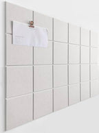 Cork Board 24 x36 Alternative - 6 Pack Felt Wall Tiles with Safe Removable Adhesive Tabs, Cork Boards for Walls Cork Board for Home Office Pin Board Tack Board - Warm White by DesignerManufacturerofInnovativeBulletinBoardSolutionsforHomeOffice