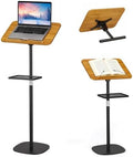 2-in-1 Floor & Desktop Music Book Stand, Adjustable Height 19.7-51.2 in by Beolisav