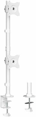 VIVO Dual Monitor Desk Mount Stand with Height Adjustment and VESA Plates for 2 LCD Ultrawide Screens up to 34 inches, Stacked Array, STAND-V002RW by VIVO