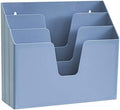 Acrimet Horizontal Triple File Folder Organizer Sorter, Letter Size, Blue by Organizingyourlife