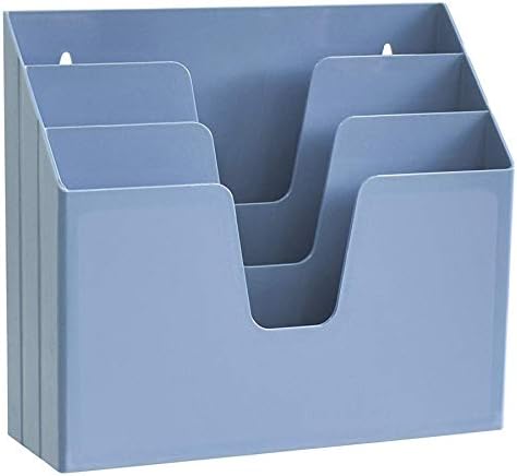 Acrimet Horizontal Triple File Folder Organizer Sorter, Letter Size, Blue by Organizingyourlife