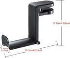 Headphone Stand Holder Headset Hook Hanger Desktop Rack Mount,Under Desk Design With Adjustable - Image 2