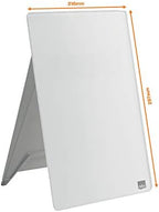 Nobo Glass Dry Wipe Personal Desktop Easel Whiteboard, 21.6 x 29.7 x 3 cm, Brilliant White, 1905173 - Image 3