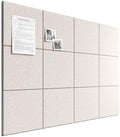 Bumusty 48"x 36" Large Felt Bulletin Board Tiles, Oatmeal by BUMUSTY