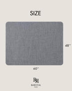 BARoyal Office Chair Mat for Hardwood Floor Under Desk Computer Rolling Chair Mat for Wood/Tile Floor Heavy Duty PVC Plastic Hard Floor Protector 48" x 60"(Deep Grey) - Image 6