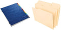 Pendaflex Daily A-Z Indexing Midnight Blue Desk File/Sorter,(11015) 1 EA & File Folders, Letter Size, 8-1/2" x 11", Classic Manila, 1/3-Cut Tabs in Left, Right, Center Positions, 100 Per Box (65213) by TOPSProducts