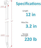 Zip Ties Heavy Duty 12 inch (500 Pack), Heavy Duty Cable Ties with 220 lb Tensile Strength for Outdoor Use, Black Wire Ties by ANOSON - Image 2