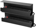 2 Pack Under Desk Cable Management Tray,Hold 11 lbs, 16 x 5 x 3 Inch, Black by Unknown
