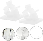 Lurrose 2sets 100pcs Self Adhesive Cable Clips Cord Holders for Desk Wall Cable Management for Home Office Prevents Tangling Keeps Safe 100pcs*2 - Image 4