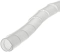 Electriduct 3/8" Spiral Cable Wrap Flexible Sleeve - 100 Feet - Clear by Electriduct