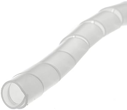 Electriduct 3/8" Spiral Cable Wrap Flexible Sleeve - 100 Feet - Clear by Electriduct