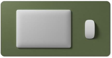 Jotsome Leather Desk Pad Mat, Non-Slip Desk Blotter Pad (Green, 24" X 14") - Image 2