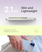 MOFT Magnetic Wallet Stand Compatible with iPhone 17/16/15/14/13/12 Series, Angle Adjustment & Magsafe Compatible MOVAS Phone Stand,Soft Avocado - Image 2