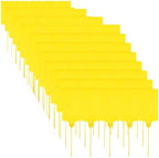 300 Pieces Plastic Tags Blank 2.3" x 10" Waterproof Plastic Shipping Tags Yellow Zip Tie Label Tags Bag Tags for Labeling Security Seals Writable Marker Ties Hanging Tags (Pack of 4) by Treela