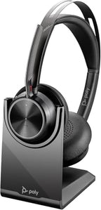Poly Voyager Focus 2 UC Bluetooth Headphones with Mic & Charging Stand - ANC - Connect to PC or Mobile via Bluetooth - Microsoft Teams Certified - Includes BT700 USB-C to USB-A Adapter, Travel Case - Image 4