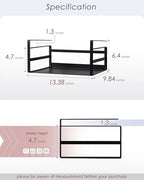 Nxconsu Under Shelf Basket 2 Pack, Cabinet Storage Organizer, 13.4" Black - Image 2