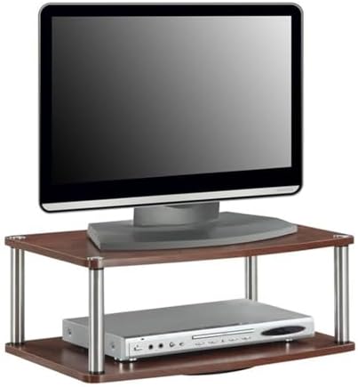 Convenience Concepts Designs2Go 26 inch Double Tier Swivel Riser, Cherry - Image 4