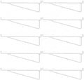 Shimeyao 10 Pcs 12 Inch Pegboard Shelf Brackets, White by Shimeyao