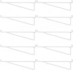 Shimeyao 10 Pcs 12 Inch Pegboard Shelf Brackets, White by Shimeyao