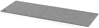 Oakywood Craft 100% Merino Wool Felt & Cork Desk Mat Sustainable, Handmade Wool Felt Desk Pad with Cork Base for Comfort and Stability Grey 90x30cm (35,4x11,8 in) - Image 3