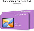 Aothia Faux Leather Desk Mat - Non-Slip PU Leather Desk Blotter, Waterproof Writing Surface, Large Desk Pad for Office & Home (Iris Violet, 55" x 24") - Image 5