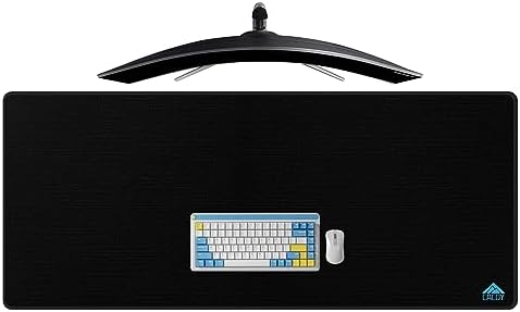 Cacoy 55"x24" Oversized Gaming Mouse Pad Computer Desk Mat for Gamer, Black by Cacoy