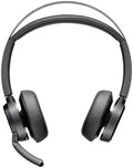 Poly Voyager Focus 2 UC Bluetooth Headphones with Mic & Charging Stand - ANC - Connect to PC or Mobile via Bluetooth - Microsoft Teams Certified - Includes BT700 USB-C to USB-A Adapter, Travel Case by Poly