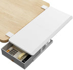 ETHU Desk Extender Tray with Storage Drawer, 25.6x11.4, White - Image 2