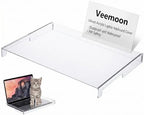 Veemoon 14inch Laptop Keyboard Cover, Transparent Acrylic Anti-Cat Keyboard Cover Clear Laptop Protective Case - Dustproof Waterproof Anti-Hit -Computer Accessories for Home School Office by Veemoon