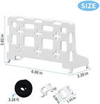 HAOGUO Universal Media Shelf Bracket for Leviton Enclosures – 20lb Heavy-Duty White Plastic Shelf, Cable Box Organizer for Structured Media Centers (2-Pack) - Image 5
