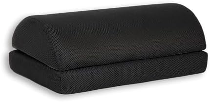 Mind Reader Air-Cloud Memory Foam Under Desk Footrest, Ergonomic Support for Back, Hip, Legs, Knees & Feet, Adjustable Height, Memory Foam, Black - Image 6