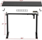 SHW 48-Inch Electric Height Adjustable Sit to Stand Desk, Black - Image 5
