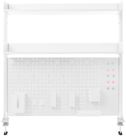 Desktop Bookshelf Clamp On Desk Shelf with Each Tier Load Capacity(16.53 Lbs) Multipurpose Clip-On Desk Organiser Desktop Organizer Bookshelf Storage Shelves for Study Rooms, Bedrooms(White) - Image 7