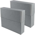 Lineco Archival Document Storage Box, Gray, 15.5" x 10.5" x 2.5" by Lineco