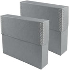 Lineco Archival Document Storage Box, Gray, 15.5" x 10.5" x 2.5" by Lineco
