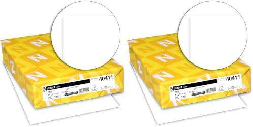 Neenah Paper Exact Index Card Stock, 94 Bright, 110 lb Index Weight, 8.5 x 11, White, 250/Pack (Pack of 2) by Unknown