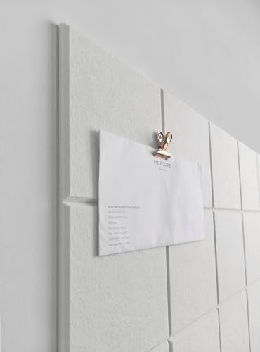 Felt Bulletin Board- Cork Board Tiles Alternative - 6 Pack Square Felt Wall Tiles with Safe Removable Adhesive Tabs - - Image 3