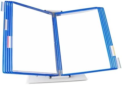 Tarifold Desktop Reference Display System, 10 Pockets, Expandable, Blue by TARIFOLD